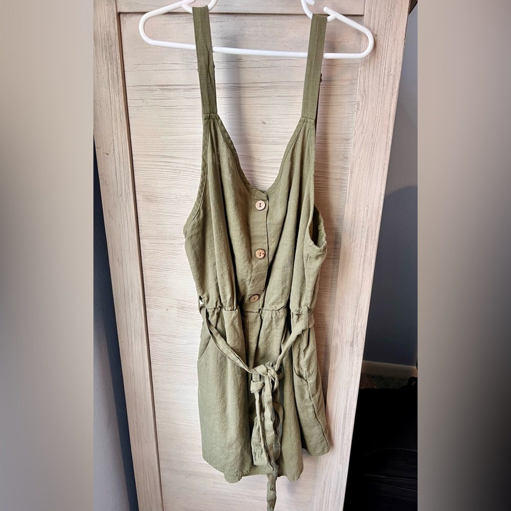 Olive Green Romper